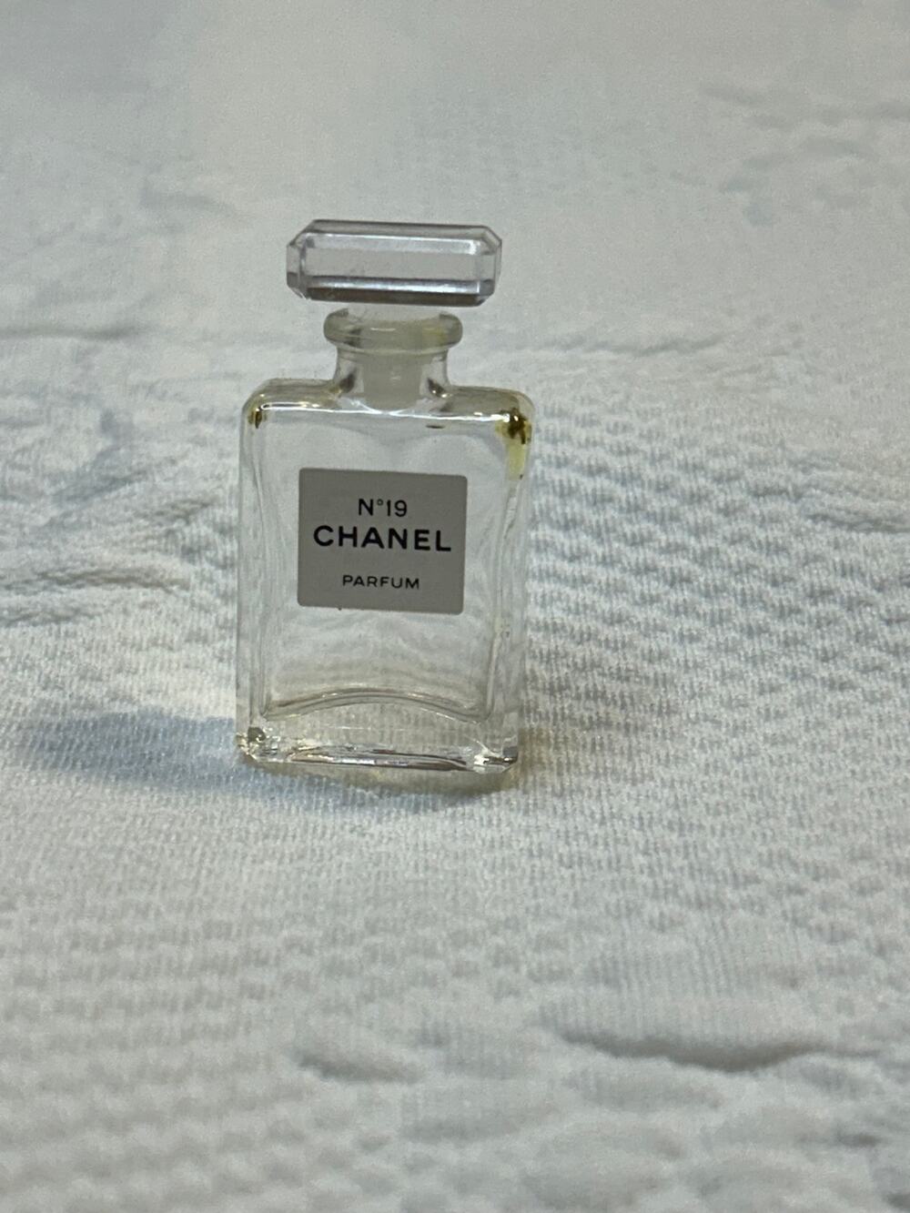 No 19 Chanel Vintage Mini Perfume Bottle
